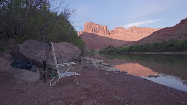 Fishing By The Moab River Utah