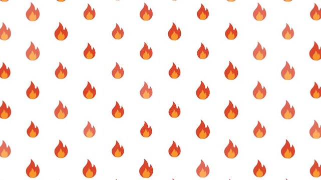 Fiery and bright flame pattern, a warm repeating design element for any vibrant background