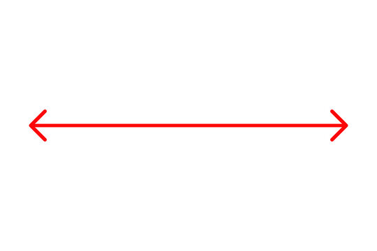 red double headed arrow line