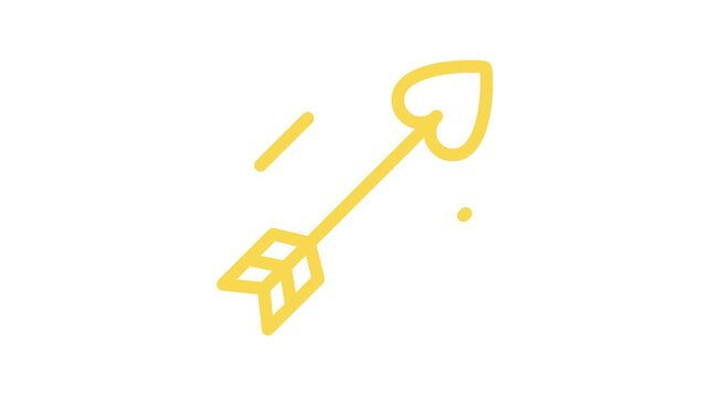 Cupid arrow vector icon illustration isolated on white background