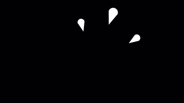 White Sweat Drop Anime Shock Surprise Cry Expression Alpha 4K- Manga and anime style expression