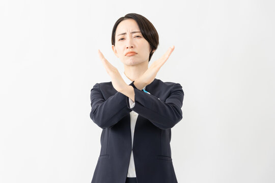 制服を着た受付係の女性　ジョブイメージ