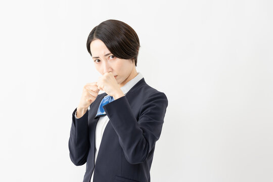 制服を着た受付係の女性　ジョブイメージ
