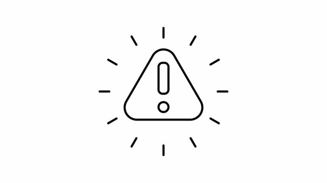 Risk lineal motion icon