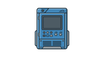 Retro Science Fiction Gadget with Screen and Buttons © musnadul