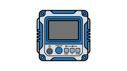 Rugged Digital Device with Screen and Buttons © musnadul