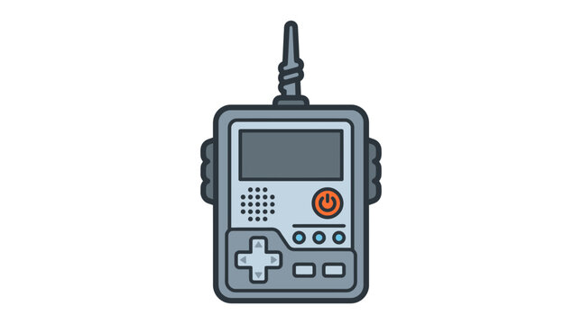 Retro Handheld Game Console with Antenna