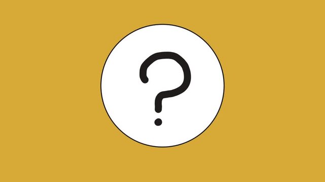A question mark is moving on the color screen.