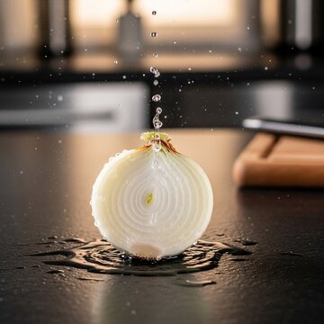 **Ode to the Onion: A Droplet's Dance**