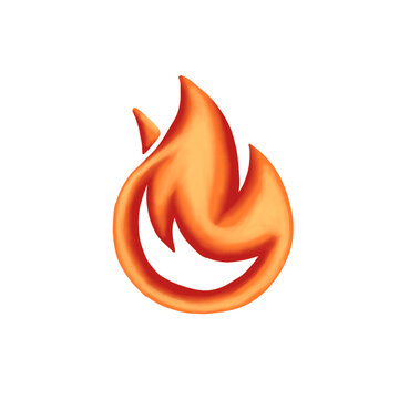 vector illustration of a fire