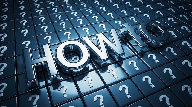 How to concept with question marks representing learning and problem solving