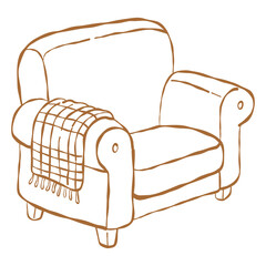 Cute cozy winter capybara home decor line art vector collection set, featuring capybara drinking mug, reading book, sofa armchair, fireplace, snowy window view, candle jar, teapot, and bookshelf, mono © bunnylovely
