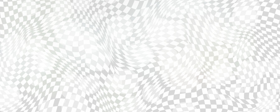 Transparent background. Checkered gradient pattern. Vector horizontal template for design backdrop. Squares mosaic background