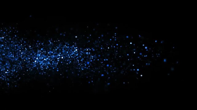 Material identification particle special effect, blue particle light effect background