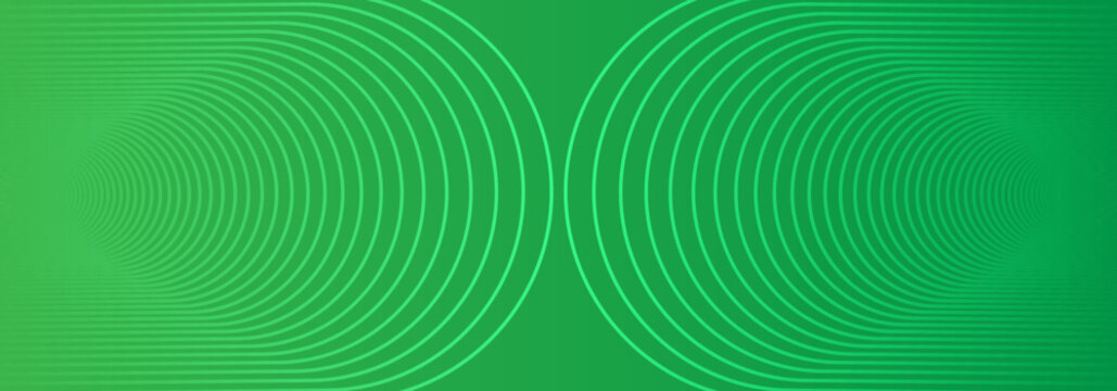 Abstract Concentric Circle Line Pattern Background with Symmetrical Radial Curves and Geometric Optical Design. Vector