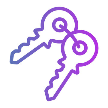 Key Line Gradient Icon