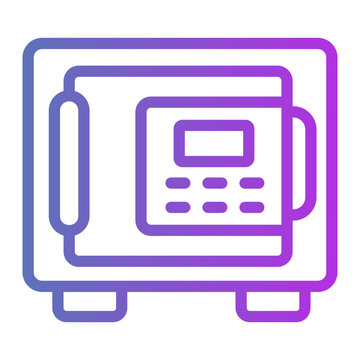 Safe box Line Gradient Icon