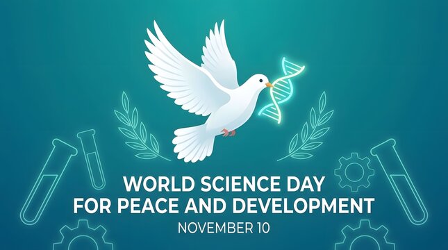 Peace dove flying over olive branches