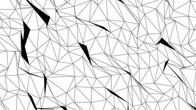 seamless pattern with bamboo leaves. Abstract Triangulated Wireframe Surface Background