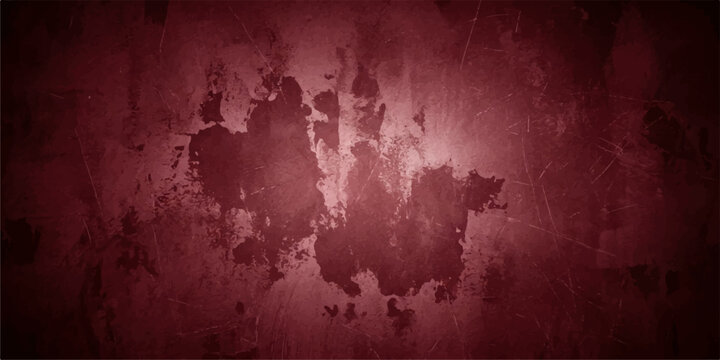 An ominous, dark red background with distressed textures and mysterious smudges suggests a scene of suspense or horror.