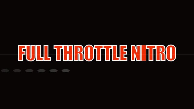 Full throttle nitro bold typography motion for high-energy racing and automotive branding projects animation 4k