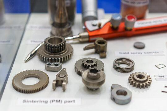 Assortment of Sintered Powder Metallurgy Gears and Parts