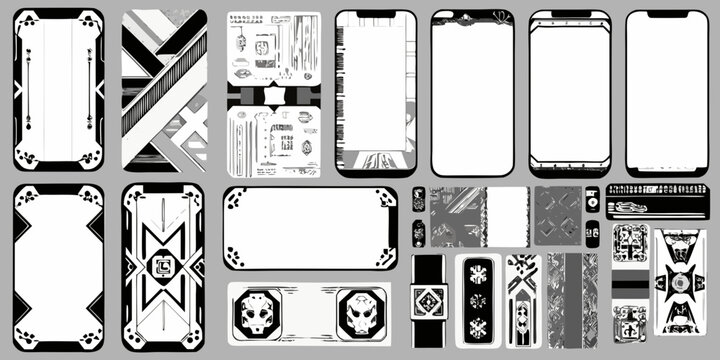 Futuristic User Interface Elements Vector Illustration Collection