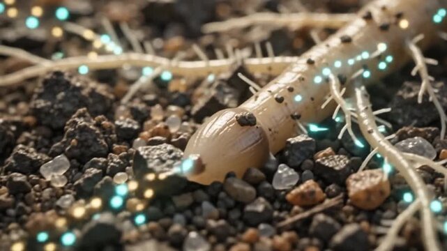 Plant Root Growth Underground &ndash; Scientific Nature Animation