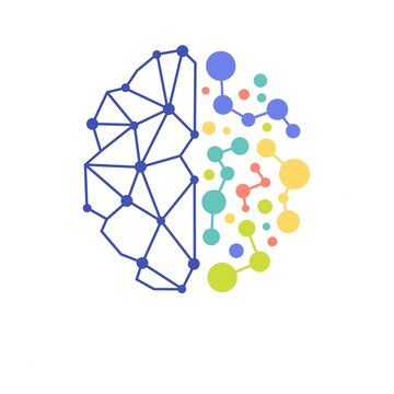 Artificial inteligence brain design flat ,AI brain symbol flat design vector, artificial inteligence brain sign design flat,AI brain flat design, artificial brain symbol illustration ,Ai brain icon