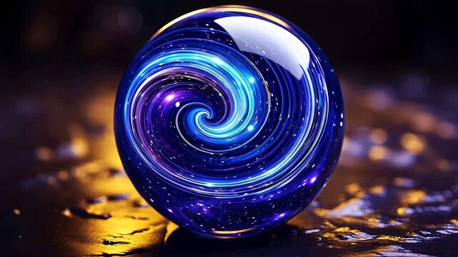 Digital galactic space marble abstract background