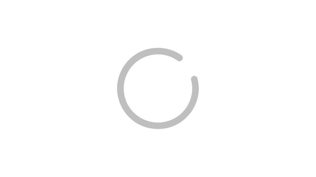Rotating Circle Loading Progress to Green Checkmark Success Animation Vector Motion Graphic