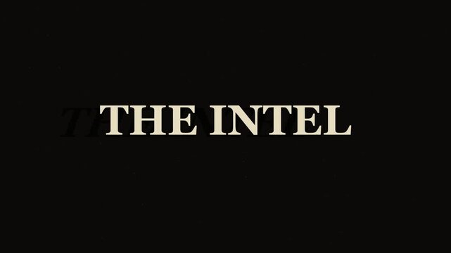 The intel cinematic title sequence: minimalist bold typography motion for corporate presentations, news reports, and investigative animation 4k