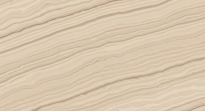 Beige marble texture with diagonal wavy brown veins, natural stone surface pattern for interior background