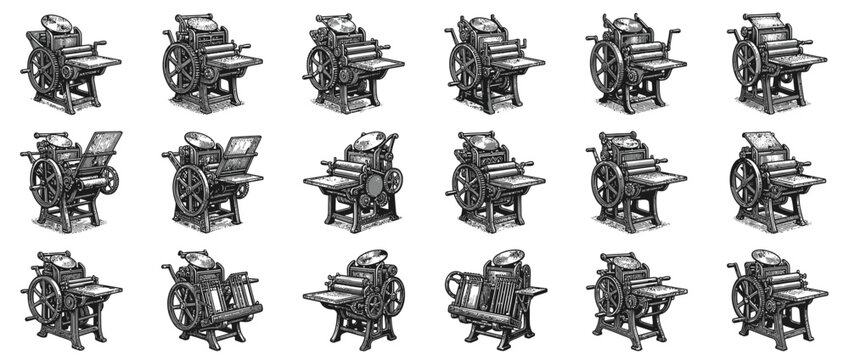 Vintage Printing Presses Collection