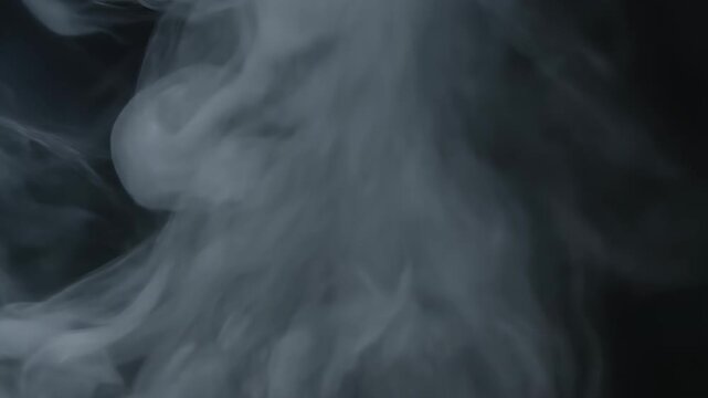 Black background smoke material, smoke dynamic background