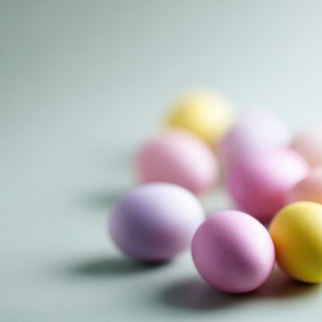 bright colored easter eggs simple spring festive background