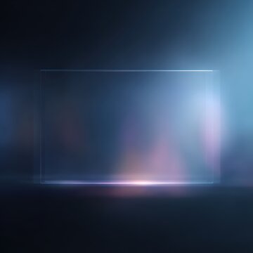 modern holographic interface frame isolated transparent background ui design element