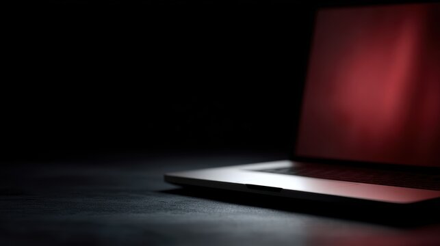 cybersecurity alert laptop screen showing malware warning and system breach concept
