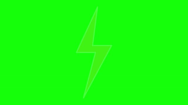Green White Screen Lightning Horizontal 16:9 Green Screen