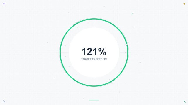 Digital Progress Circle Displaying Zero Percent Completion Status on Clean White Interface Background