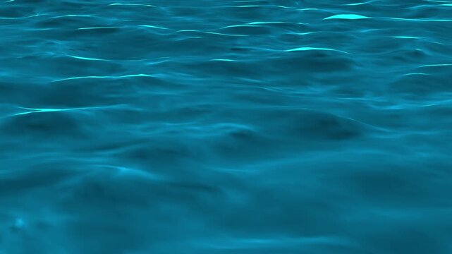 wave ocean water sea surface blue texture background liquid ripple footage motion animation loop marine flowing