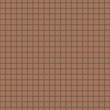 Brown Dotted Geometric Grid Motif