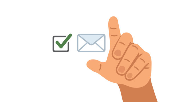 Email newsletter subscription and digital consent opt-in flat vector illustration for direct marketing communication campaigns