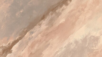 Fototapeta premium Soft Earthy Hues with Gentle Brush Strokes Creating a Calming Abstract Canvas Background for Artistic Creativity