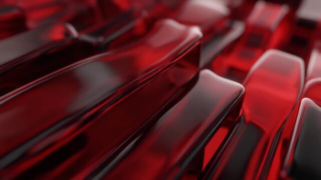 Abstract Crimson Red Glassmorphism Motion Background