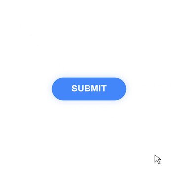 Blue Submit Button with Cursor: A simple blue button with the word SUBMIT in white text, ready to be clicked. A small computer cursor hovers nearby, indicating user interaction.
