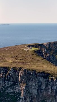 Aerial view of Horn Head in County Donegal, Ireland