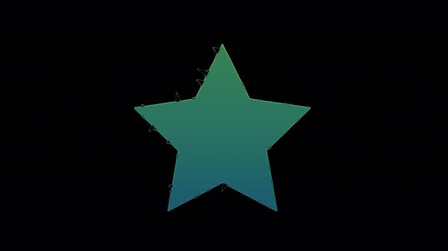 Music Streaming Equalizer Alpha Channel Loop　star