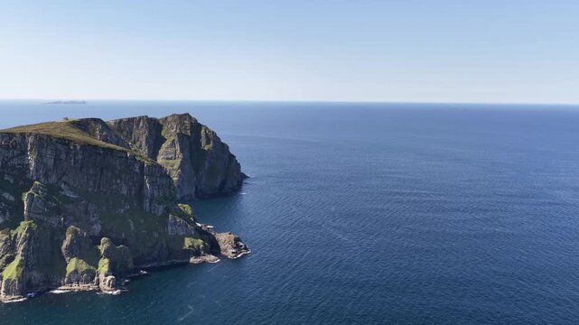Aerial view of Horn Head in County Donegal, Ireland