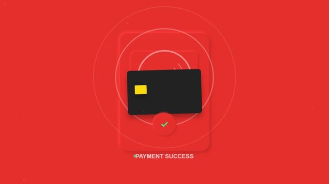 Contactless credit card payment process on electronic terminal reader
